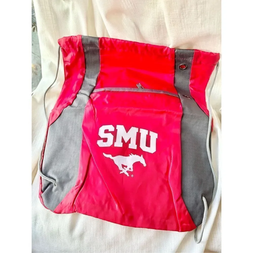 SMU bright red lightweight backpack 